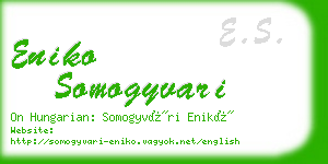 eniko somogyvari business card